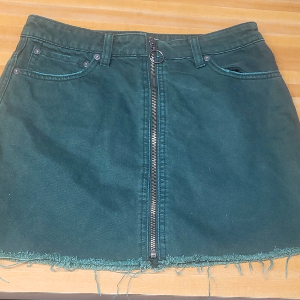 Free People mini skirt with zipper